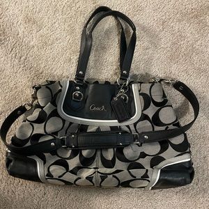 Coach Bag Grey, Black